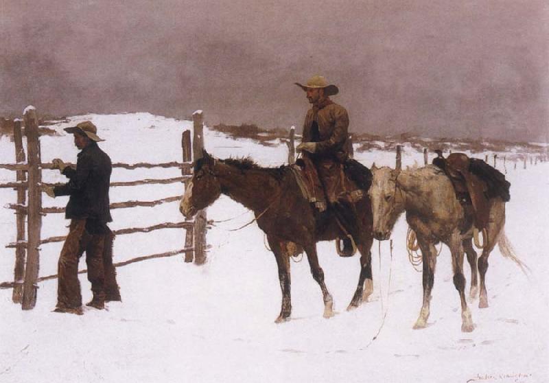 Frederick Remington The Fall of the Cowboy